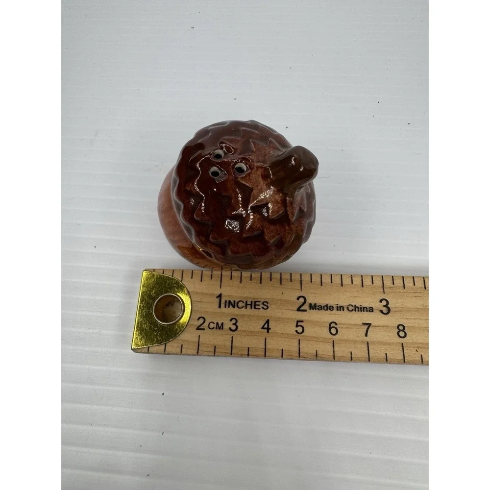 Ceramic Acorn Salt Pepper Shakers Set Oak Leaf Tray Fall Thanksgiving Decor